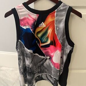 Adidas Womens US Series Match Tank Top - Multicoloured
